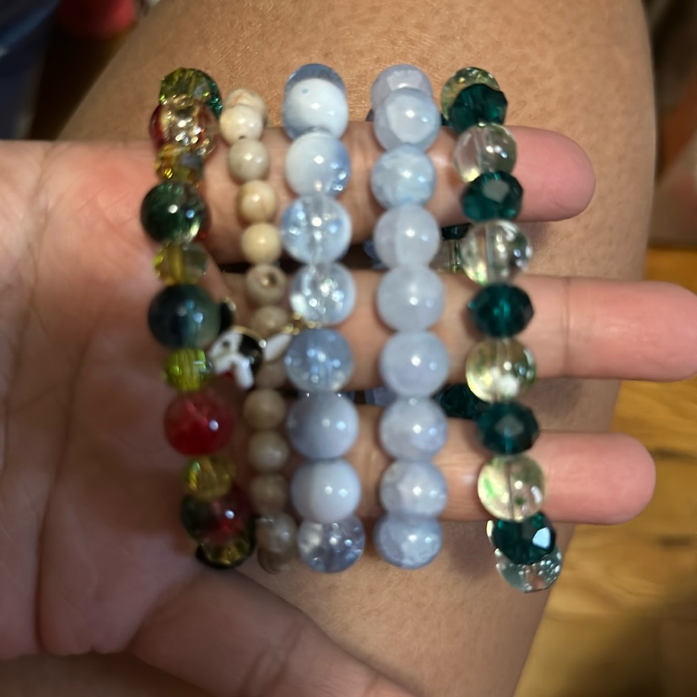 5 random bracelets